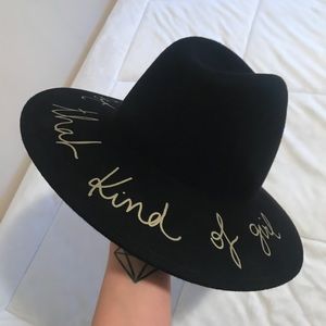 Zara wide brim hat